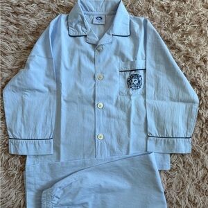 Trotters London Light Blue Pajamas
